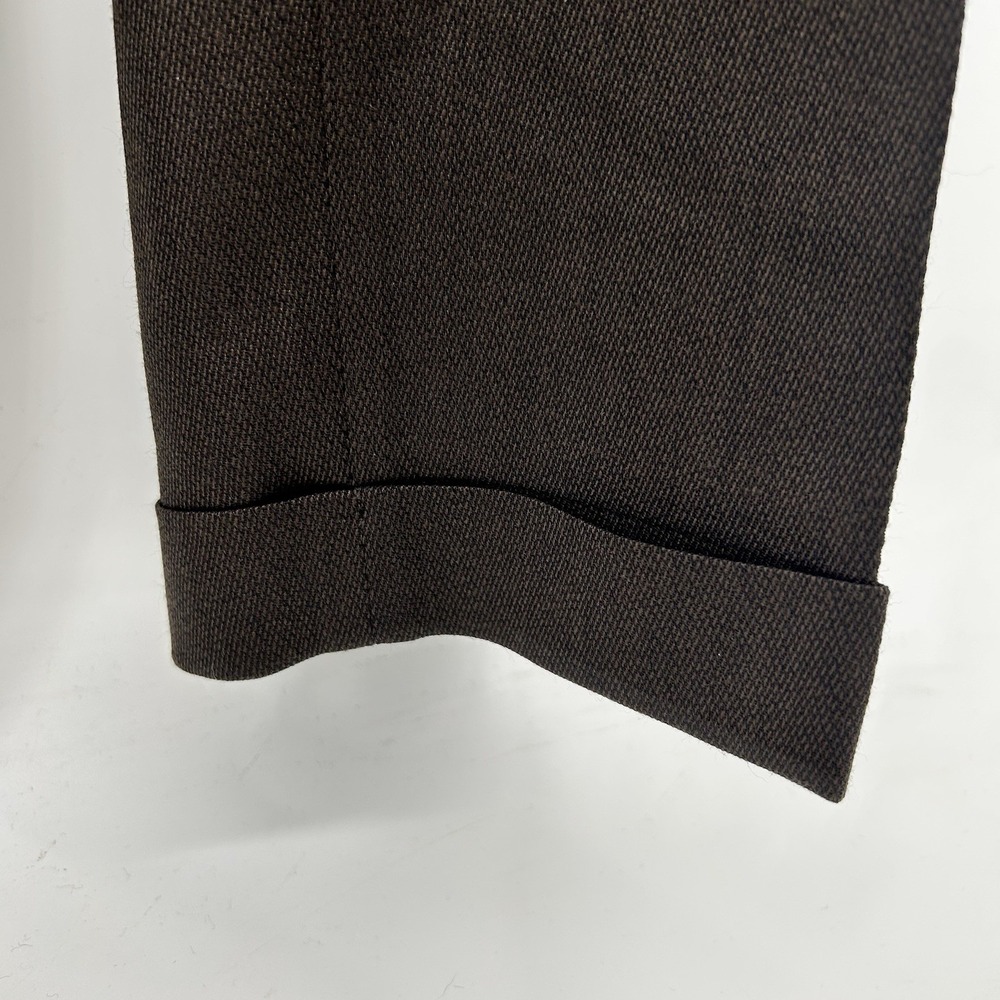 Tommy Hilfiger Traveler Pants 38x30 100% Wool Dress Brown Pleated NWT - Picture 4 of 8